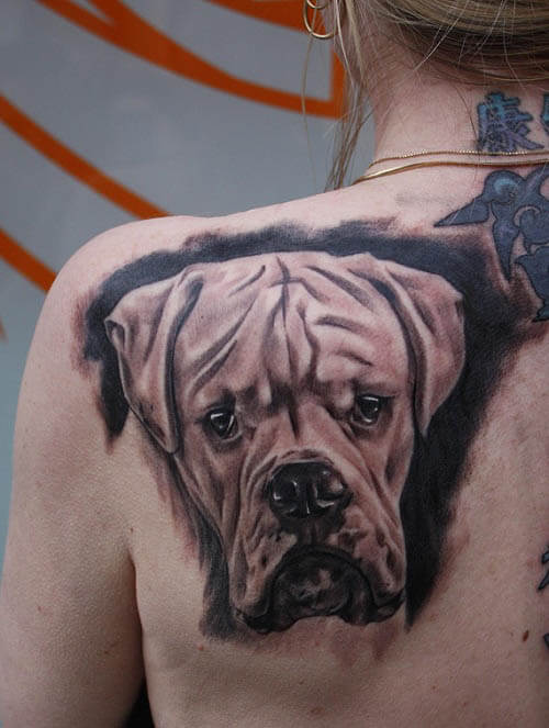 BEST BOXER DOG TATTOO DESIGNS