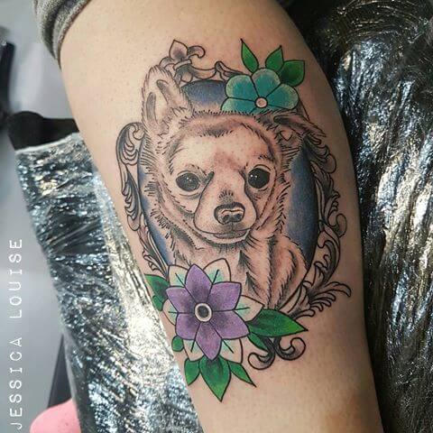 BEST CHIHUAHUA DOG TATTOO DESIGNS