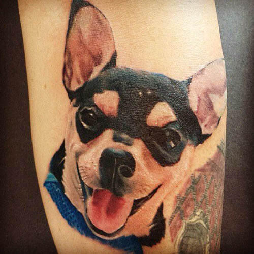 BEST CHIHUAHUA DOG TATTOO DESIGNS