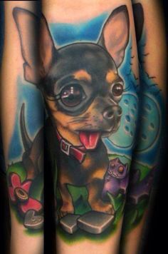 BEST CHIHUAHUA DOG TATTOO DESIGNS