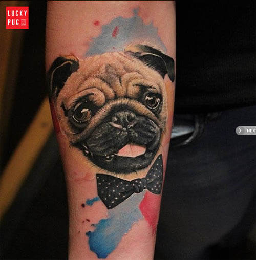 BEST PUG DOG TATTOO DESIGNS