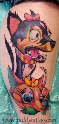 BEST CHIHUAHUA DOG TATTOO DESIGNS