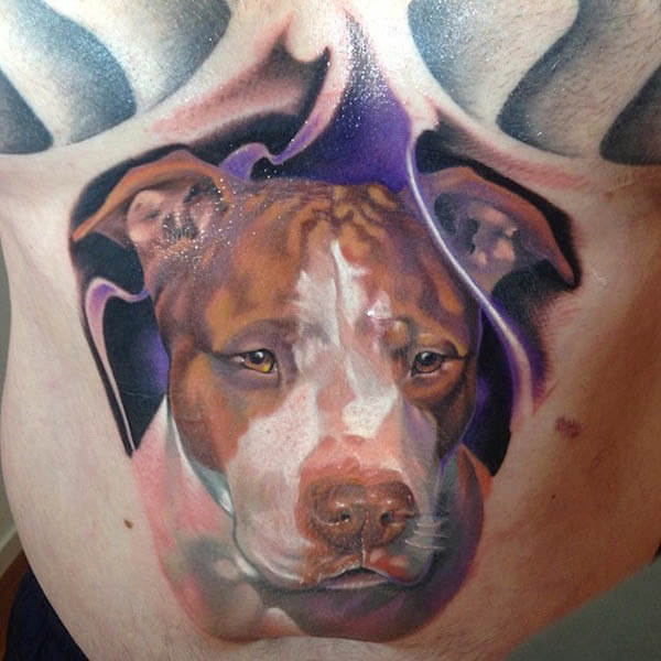 BEST PORTRAIT DOG TATTOO DESIGNS