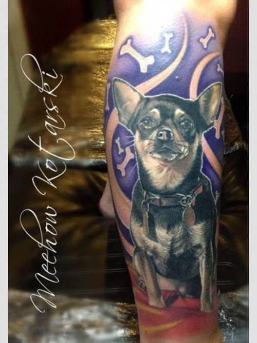 BEST CHIHUAHUA DOG TATTOO DESIGNS