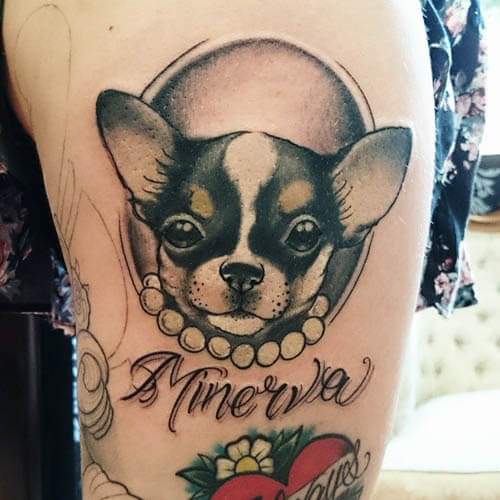 BEST CHIHUAHUA DOG TATTOO DESIGNS