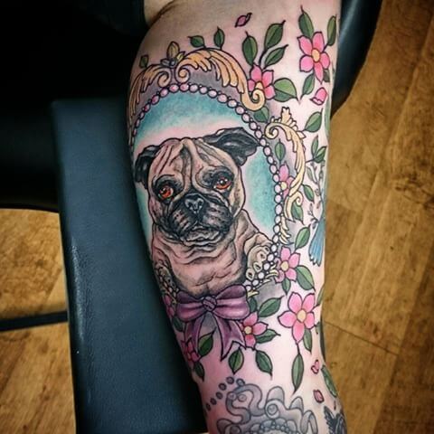 BEST PUG DOG TATTOO DESIGNS