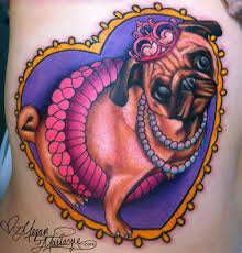 BEST PUG DOG TATTOO DESIGNS