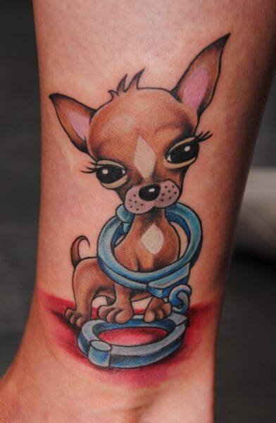 BEST CHIHUAHUA DOG TATTOO DESIGNS