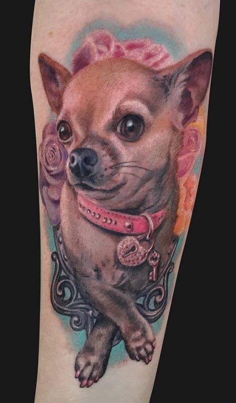 BEST CHIHUAHUA DOG TATTOO DESIGNS