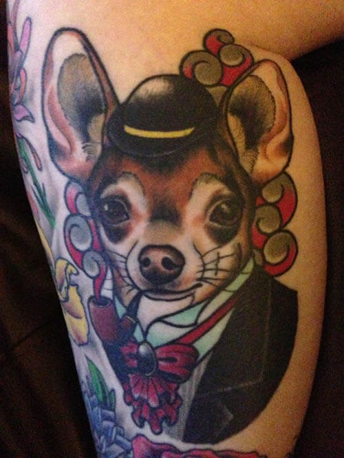 BEST CHIHUAHUA DOG TATTOO DESIGNS