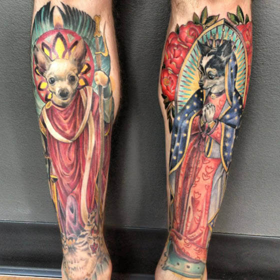 DOG TATTOO DESIGNS and IDEAS - AMAZING, STUNNING, WONDERFUL, 3D, COLORIFIC, ART, PORTRAITS, INK, PERMANENT, DOG TATTOOS FOR MAN & WOMAN