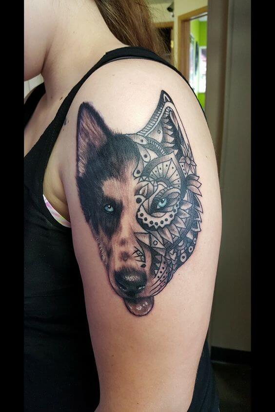 BEST HUSKY DOG TATTOO DESIGNS