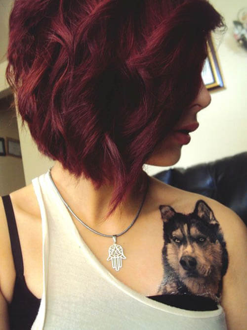 BEST HUSKY DOG TATTOO DESIGNS