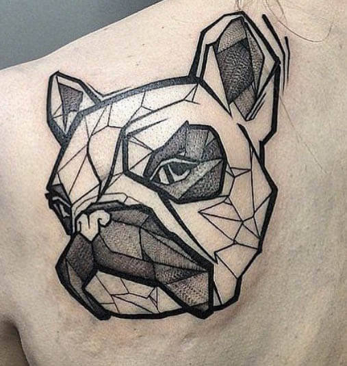 BEST GEOMETRIC DOG & PUPPY TATTOO DESIGNS