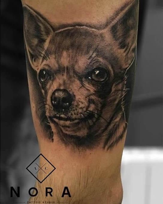 BEST CHIHUAHUA DOG TATTOO DESIGNS