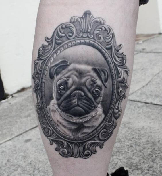 BEST PORTRAIT DOG TATTOO DESIGNS