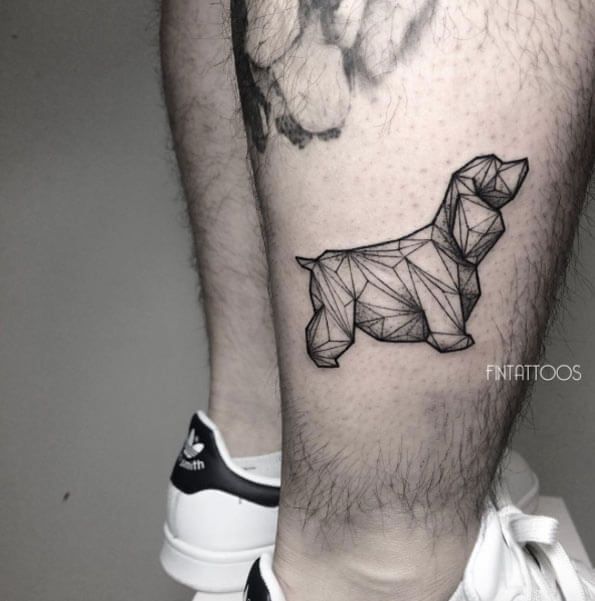 BEST GEOMETRIC DOG & PUPPY TATTOO DESIGNS