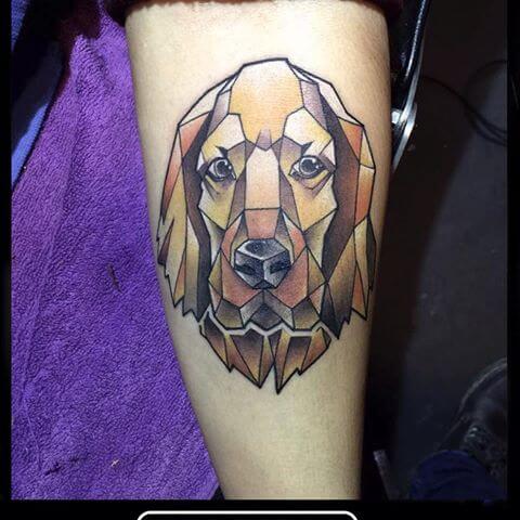 BEST GEOMETRIC DOG & PUPPY TATTOO DESIGNS