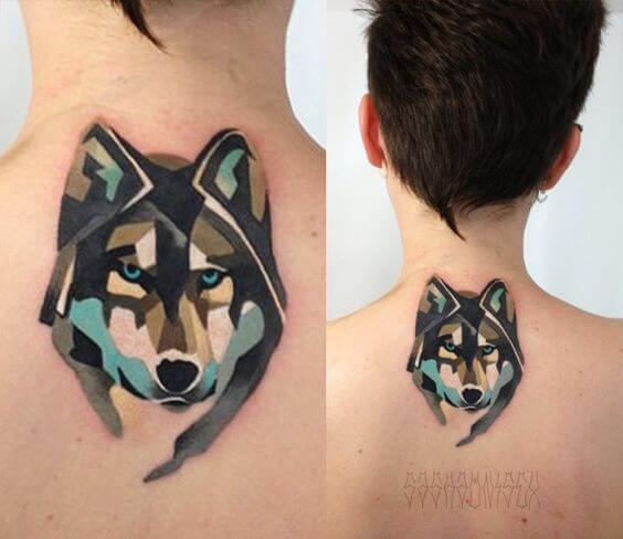 BEST GEOMETRIC DOG & PUPPY TATTOO DESIGNS