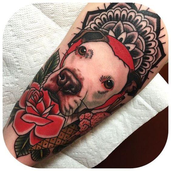 BEST PORTRAIT DOG TATTOO DESIGNS