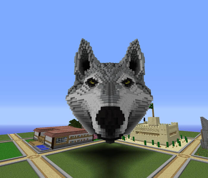 Minecraft Dog Statues