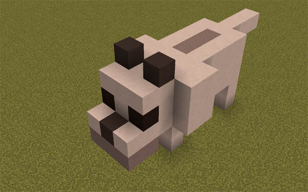 Minecraft Dog Statues