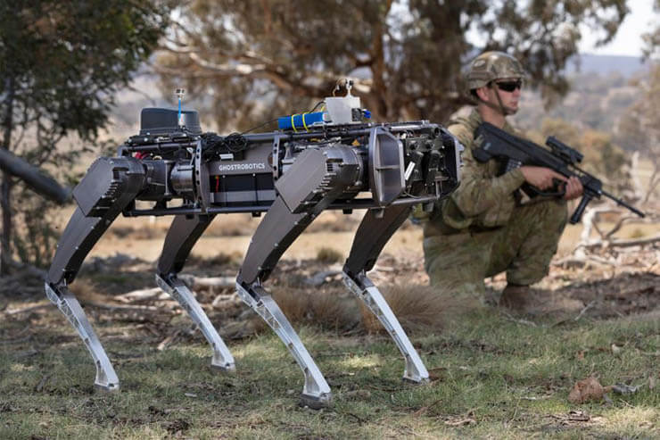 GHOST ROBOTICS WARFARE ROBOTIC DOGS