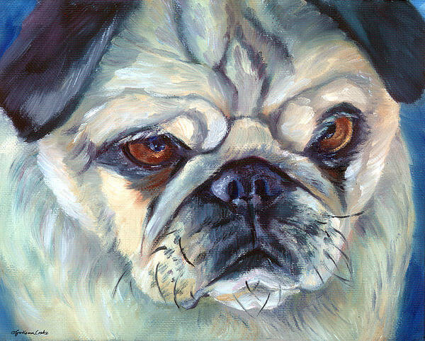 DOG ART, DRAWINGS, PAINT by LYN HAMER COOK