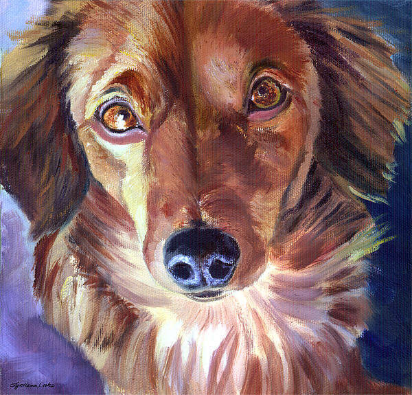 DOG ART, DRAWINGS, PAINT by LYN HAMER COOK