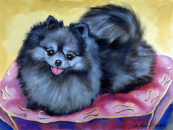 DOG ART, DRAWINGS, PAINT by LYN HAMER COOK