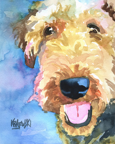 DOG ART, DRAWINGS, PAINT by RON KRAJEWSKI