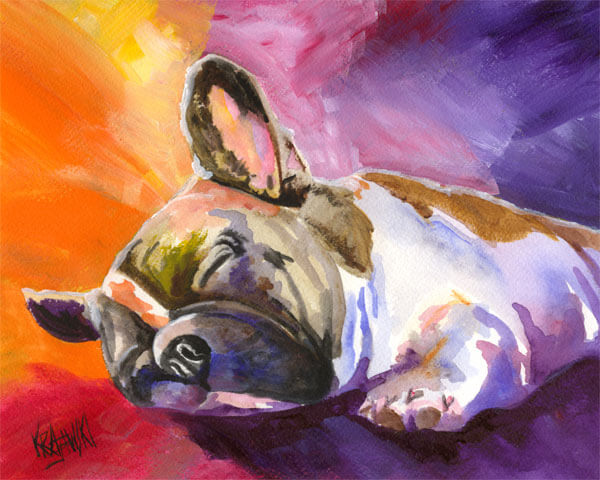 DOG ART, DRAWINGS, PAINT by RON KRAJEWSKI