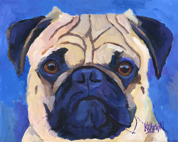 DOG ART, DRAWINGS, PAINT by RON KRAJEWSKI