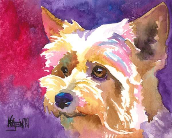 DOG ART, DRAWINGS, PAINT by RON KRAJEWSKI