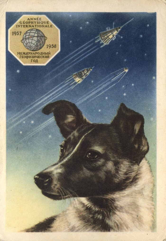 SOVIET SPACE DOG DRAWINGS