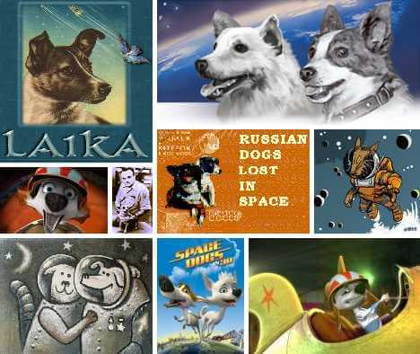 SOVIET SPACE DOG DRAWINGS