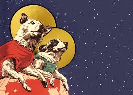 SOVIET SPACE DOG DRAWINGS