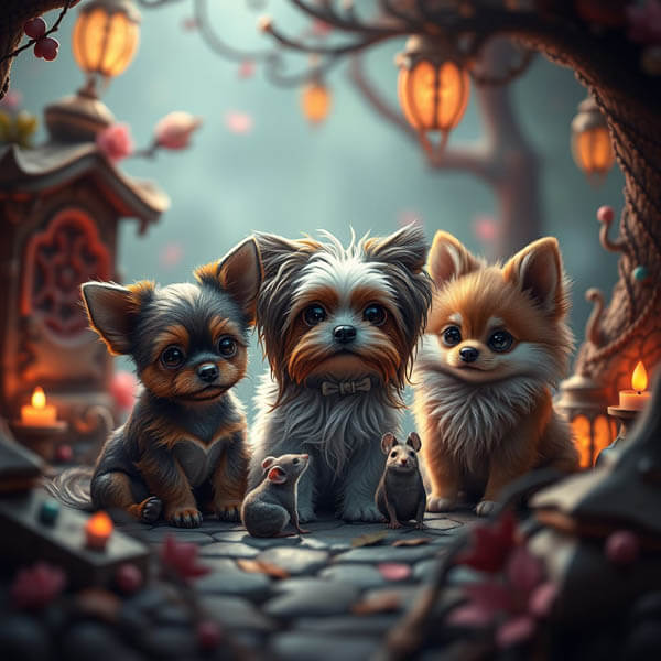 DIGITAL DOG ART AI GENERATED GALLERY