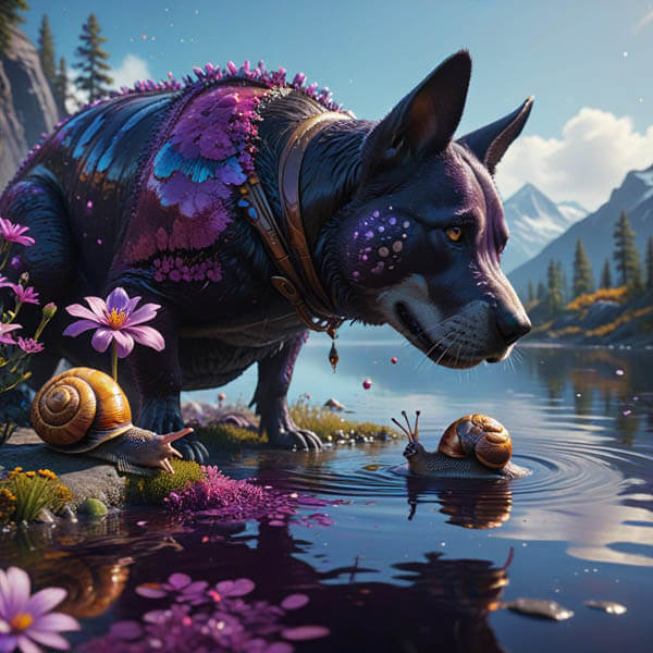 DIGITAL DOG ART AI GENERATED GALLERY