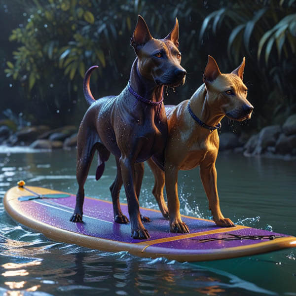 DIGITAL DOG ART AI GENERATED GALLERY