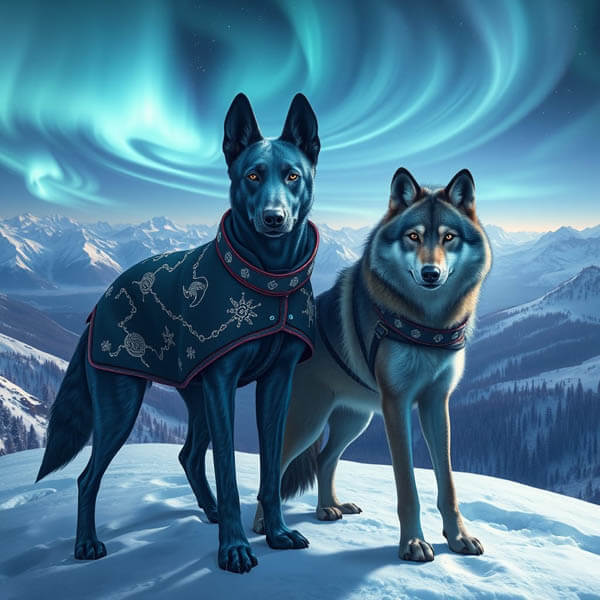 DIGITAL DOG ART AI GENERATED GALLERY