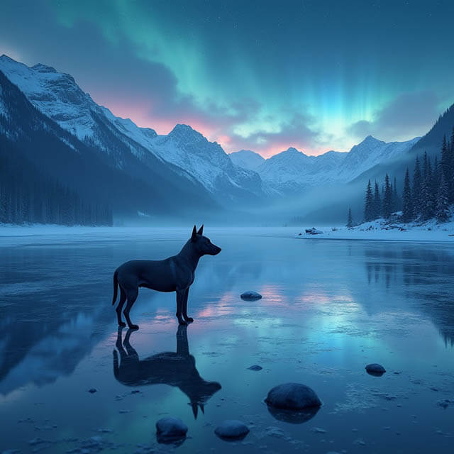 DIGITAL DOG ART AI GENERATED GALLERY