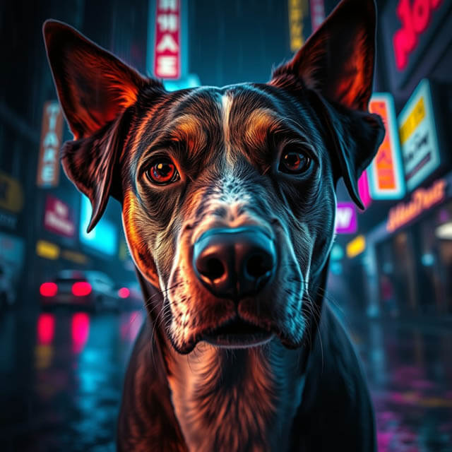 DIGITAL DOG ART AI GENERATED GALLERY