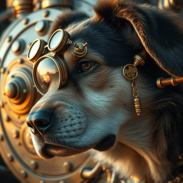 DIGITAL DOG ART AI GENERATED GALLERY