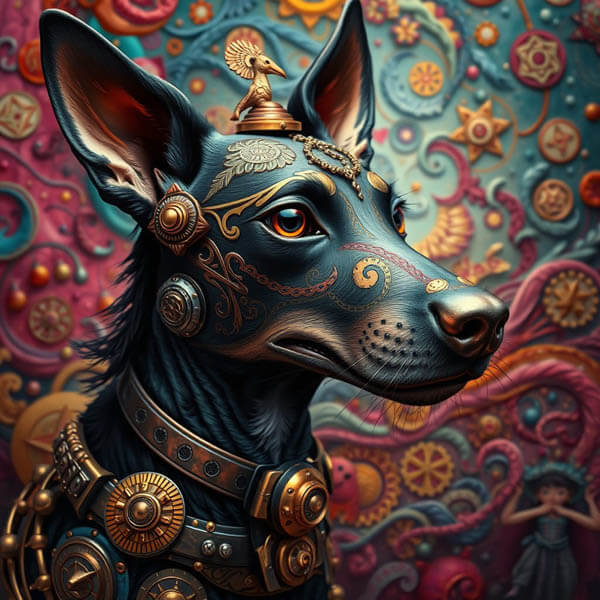 DIGITAL DOG ART AI GENERATED GALLERY